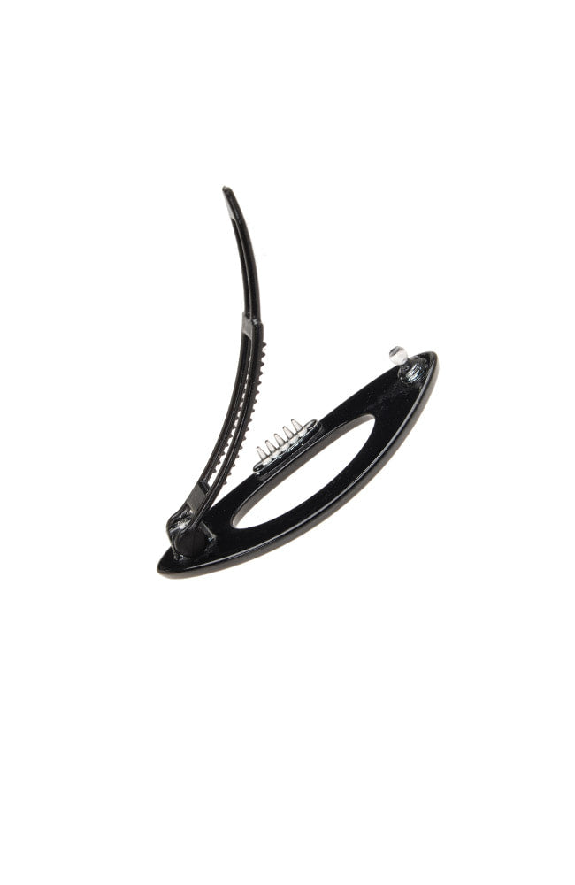 Mini Cutout Oval Plastic Tige Boule Barrette - Classic