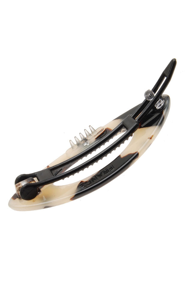 Mini Cutout Oval Plastic Tige Boule Barrette - Classic