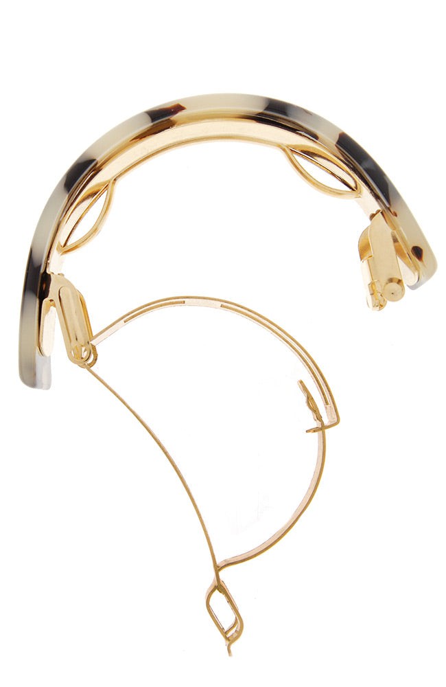 Skinny Rectangle Ponytail Barrette - Classic
