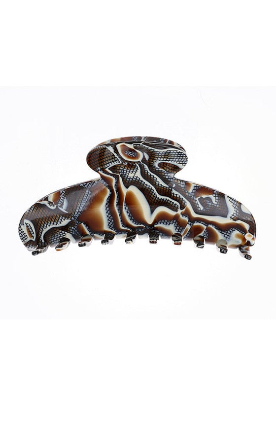 Jumbo Couture Claw Clip - Fudge