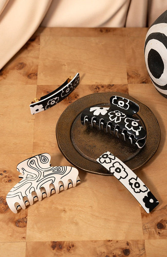 Fiorella Claw Clip - Abstract